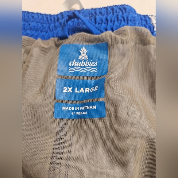 Chubbies Men  Size 2XL Blue and Gray Athletic Shorts And Swim Trunk. - Picture 8 of 10